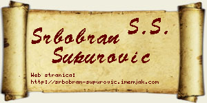 Srbobran Supurović vizit kartica